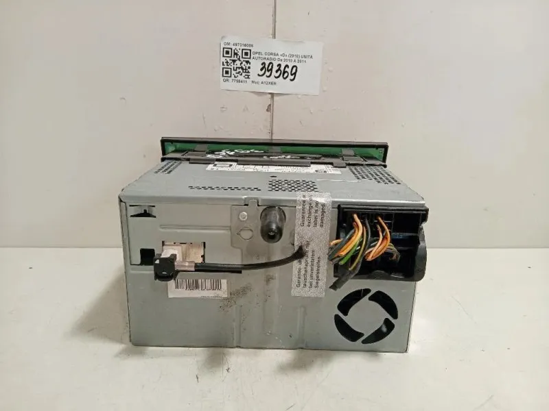 Unità Autoradio 497316088 Opel Corsa D 2010