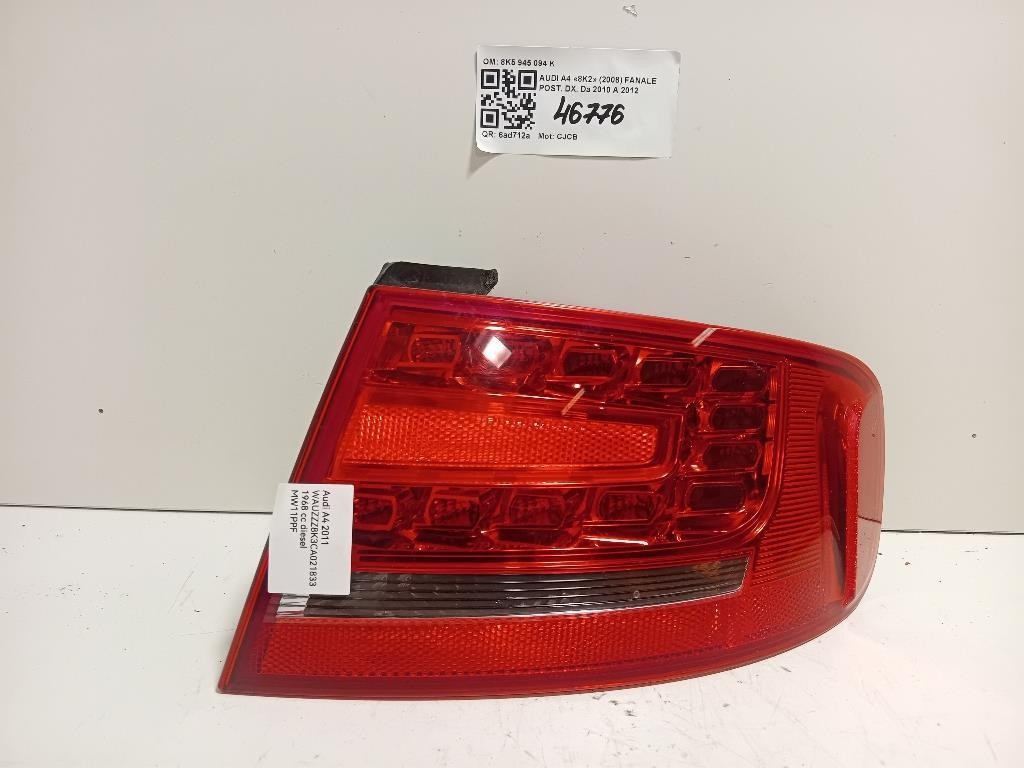 Fanale POST DX 8K5 945 094 K Audi A4 8K2 2008
