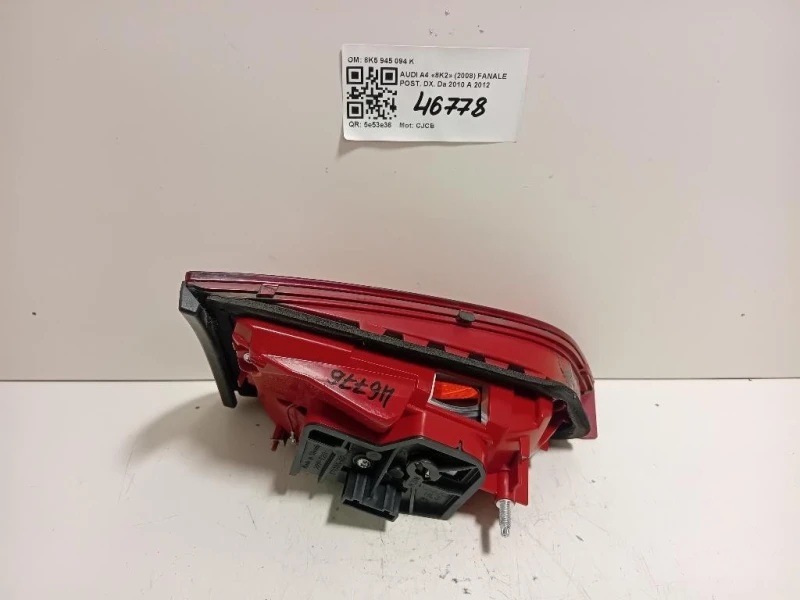 Fanale POST DX 8K5 945 094 K Audi A4 8K2 2008