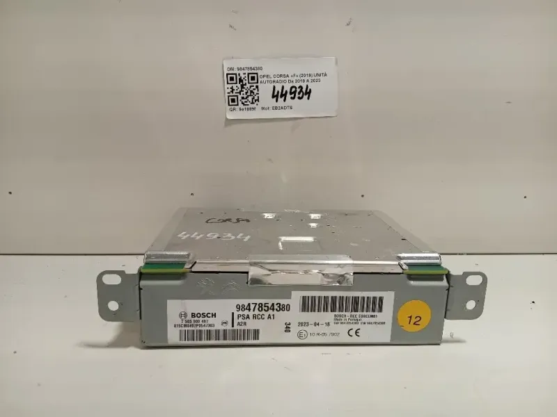 Unità Autoradio 9847854380 Opel Corsa F 2019
