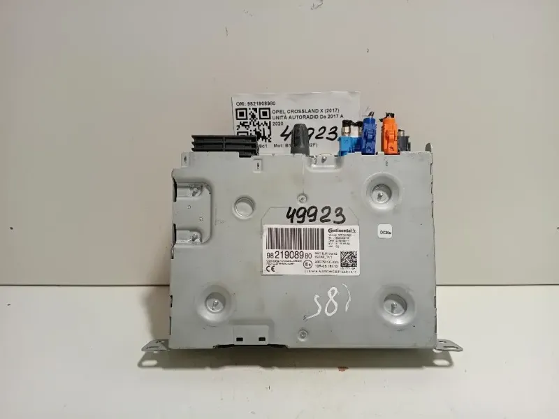 Unità Autoradio 9821908980 Opel Crossland X 2017