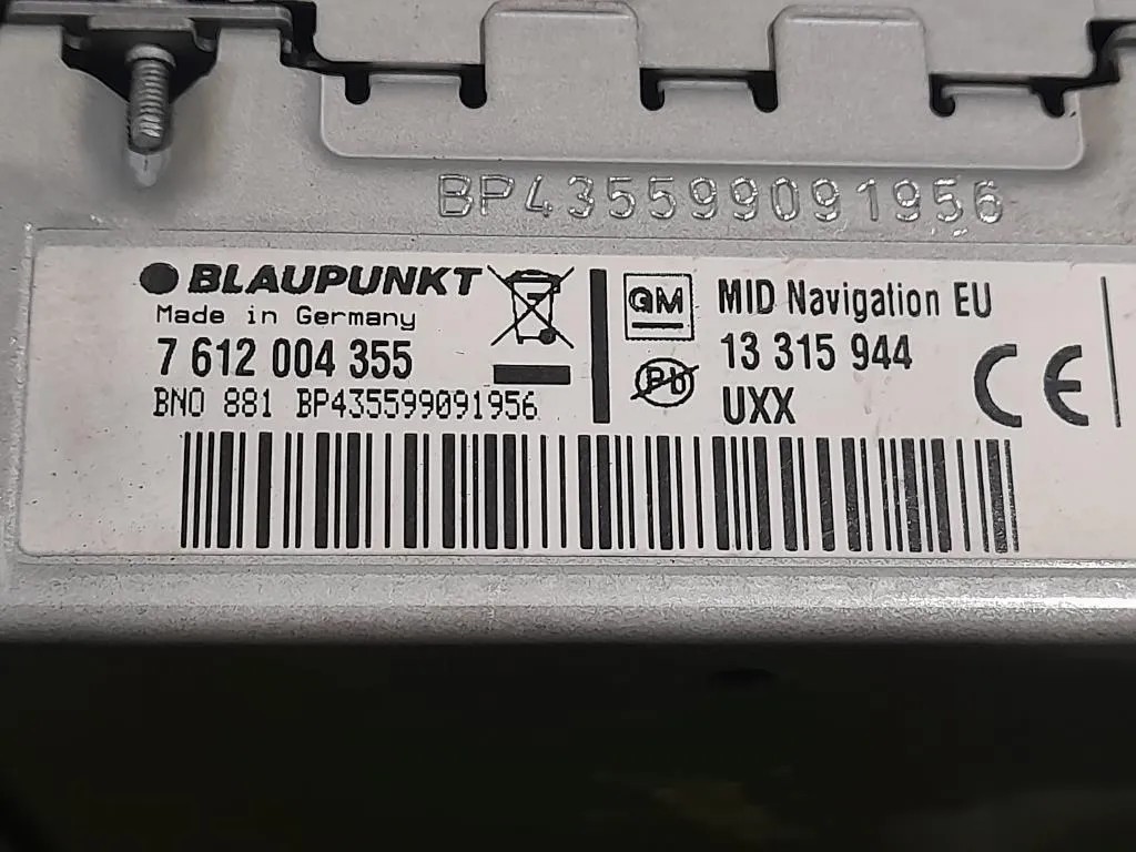 Unità Autoradio 13315944 Opel Insignia A 2009