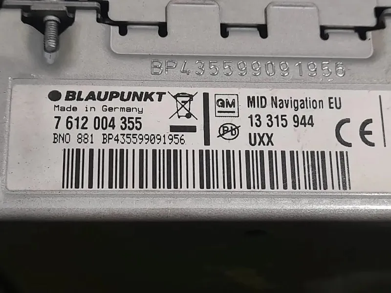 Unità Autoradio 13315944 Opel Insignia A 2009