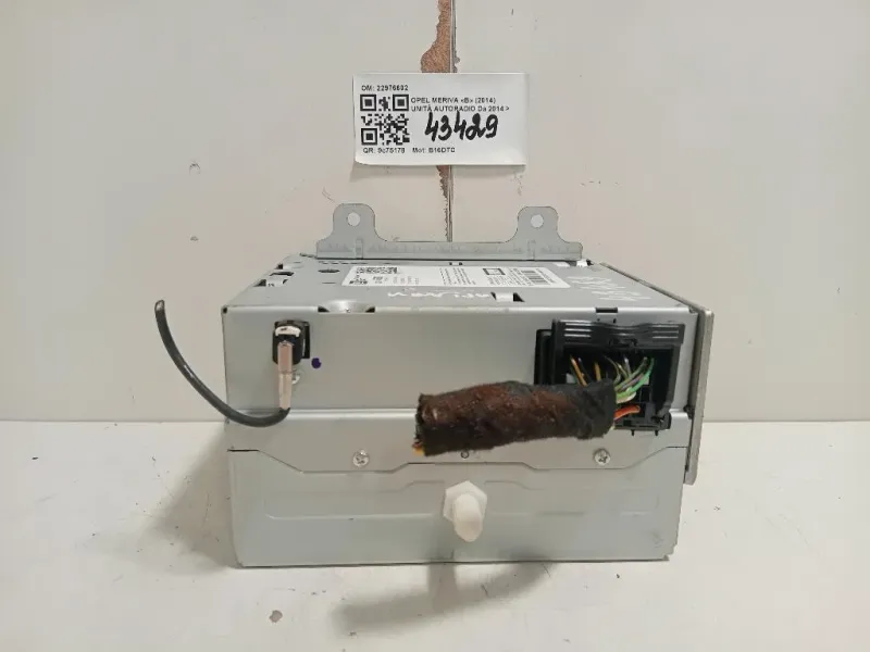 Unità Autoradio 22976602 Opel Meriva B 2014