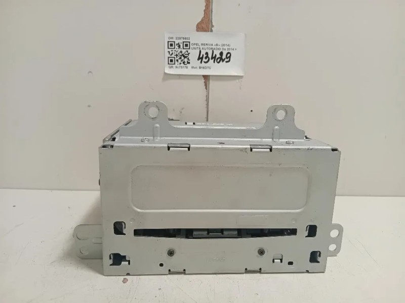 Unità Autoradio 22976602 Opel Meriva B 2014