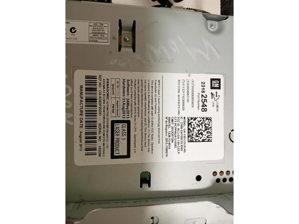 Unità Autoradio 23182548 Opel Mokka 2013