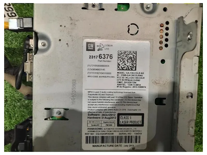 Unità Autoradio 95369363 Opel Mokka 2013