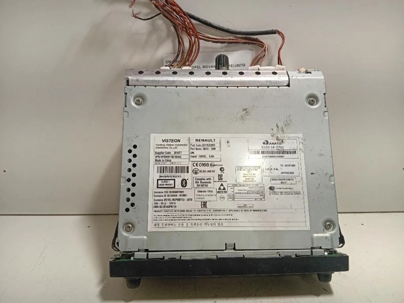 Unità Autoradio 18K884-AB Opel Movano B 2010