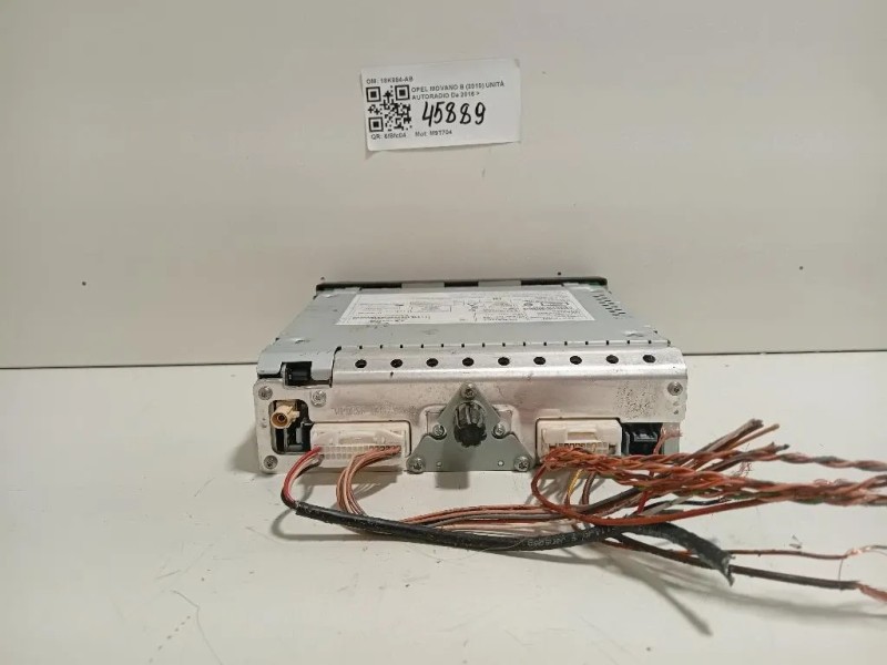 Unità Autoradio 18K884-AB Opel Movano B 2010
