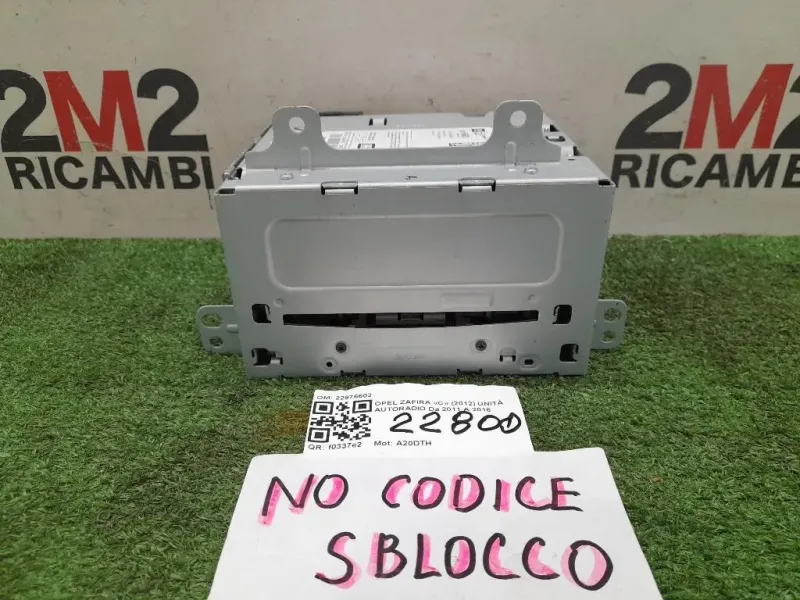 Unità Autoradio 22976602 Opel Zafira C 2012