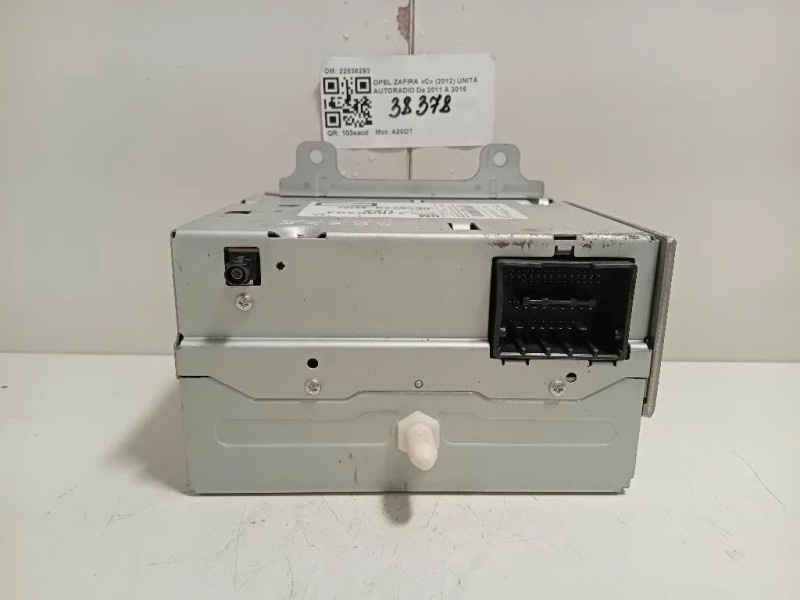 Unità Autoradio 22836293 Opel Zafira C 2012