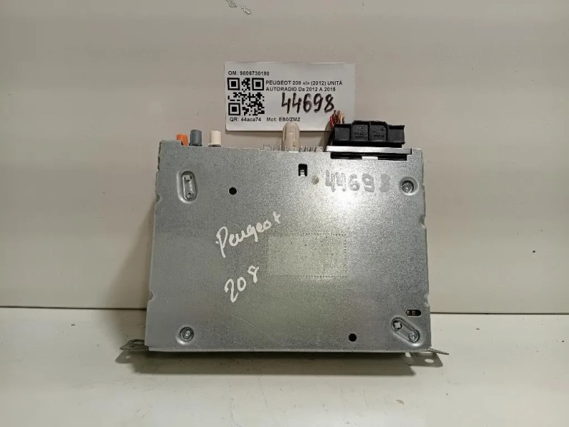 Unità Autoradio 9806730180 Peugeot 208 I 2012