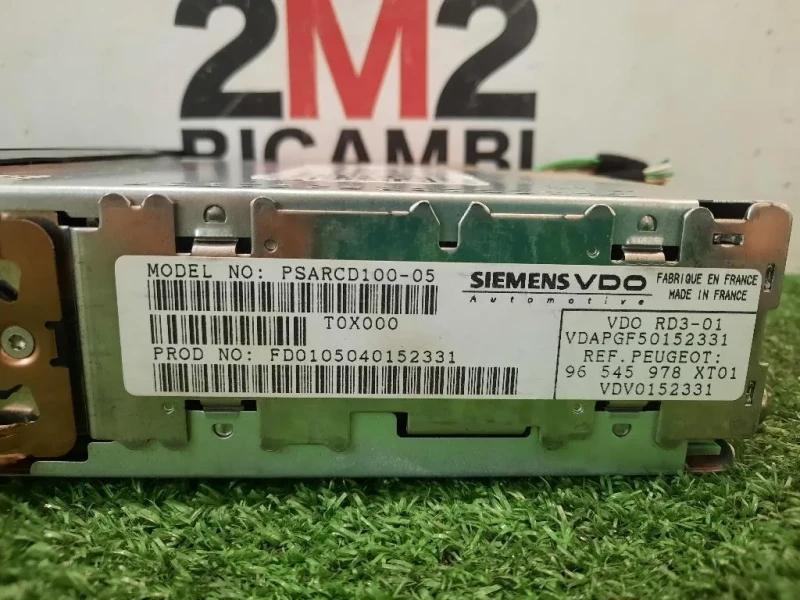 Unità Autoradio 96545978XT01 Peugeot 307 CC 2001