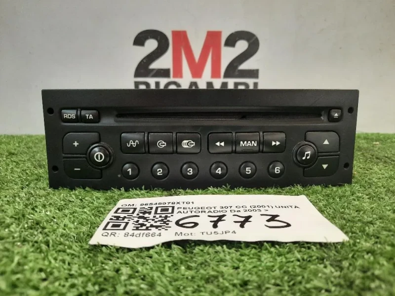 Unità Autoradio 96545978XT01 Peugeot 307 CC 2001