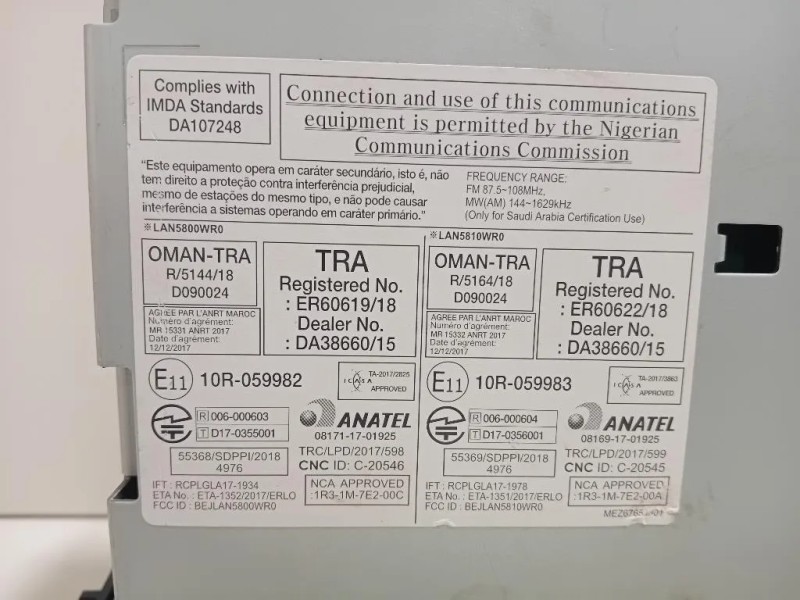 Unità Autoradio 281154484R Renault CLIO IV 2016