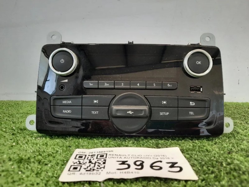 Unità Autoradio 281158919R 281154076R 281151231R Renault CLIO IV 2016