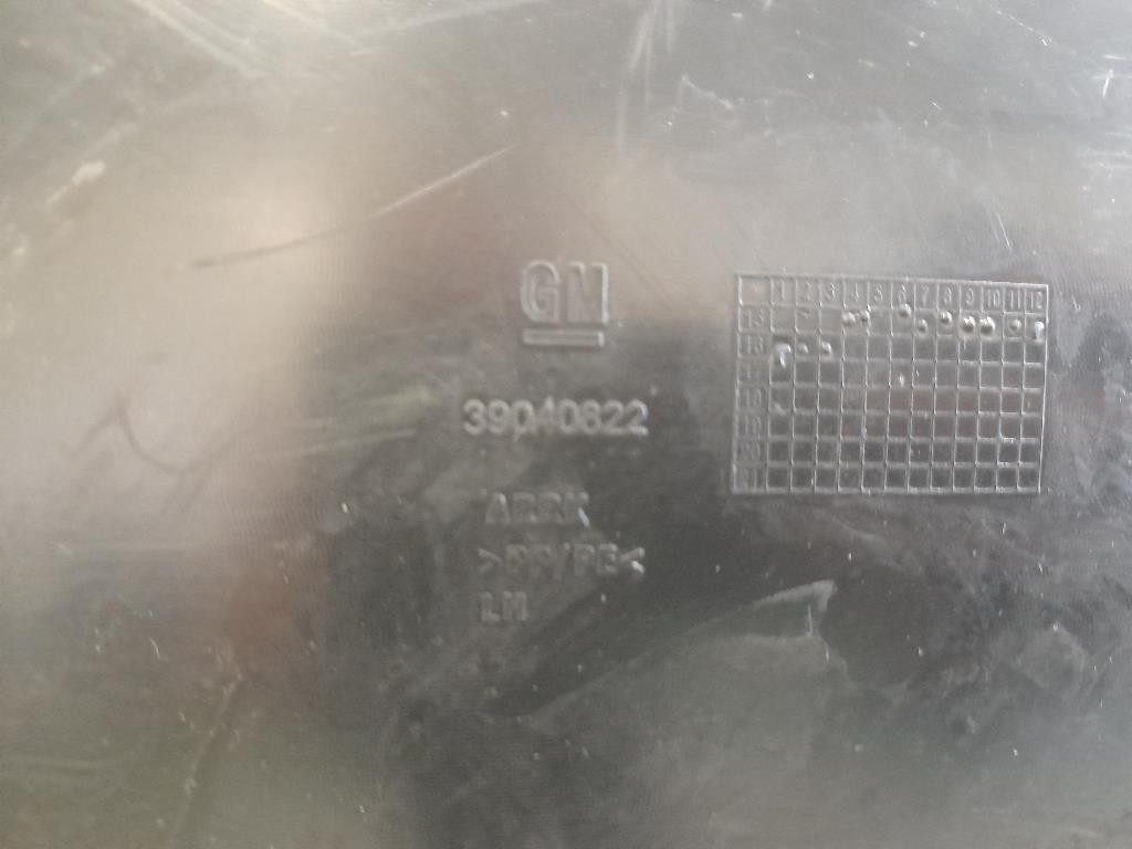 Parasassi Passaruota Interno POST SX 39040822 Opel Astra K SW 2016