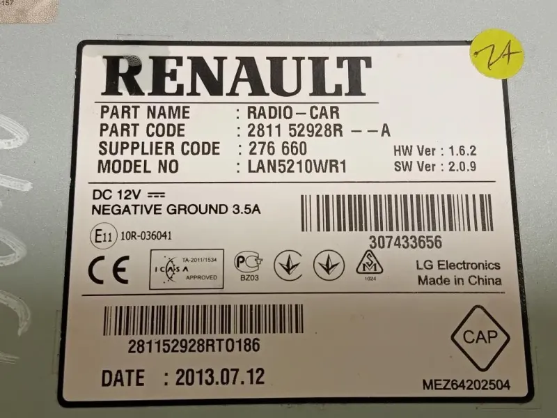 Unità Autoradio Renault CLIO V 2019