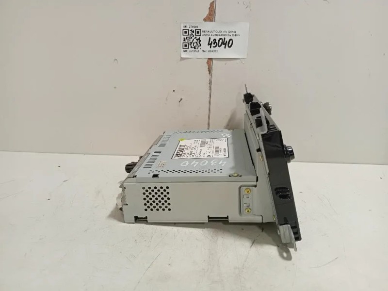 Unità Autoradio  Renault CLIO V 2019