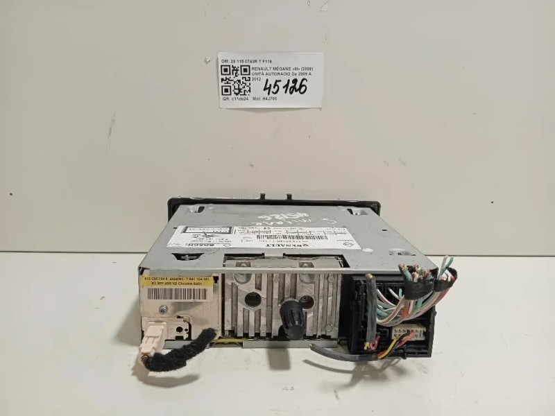 Unità Autoradio 28 115 0743R T F116 Renault Mégane III 2009