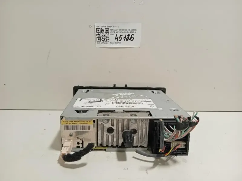 Unità Autoradio 28 115 0743R T F116 Renault Mégane III 2009