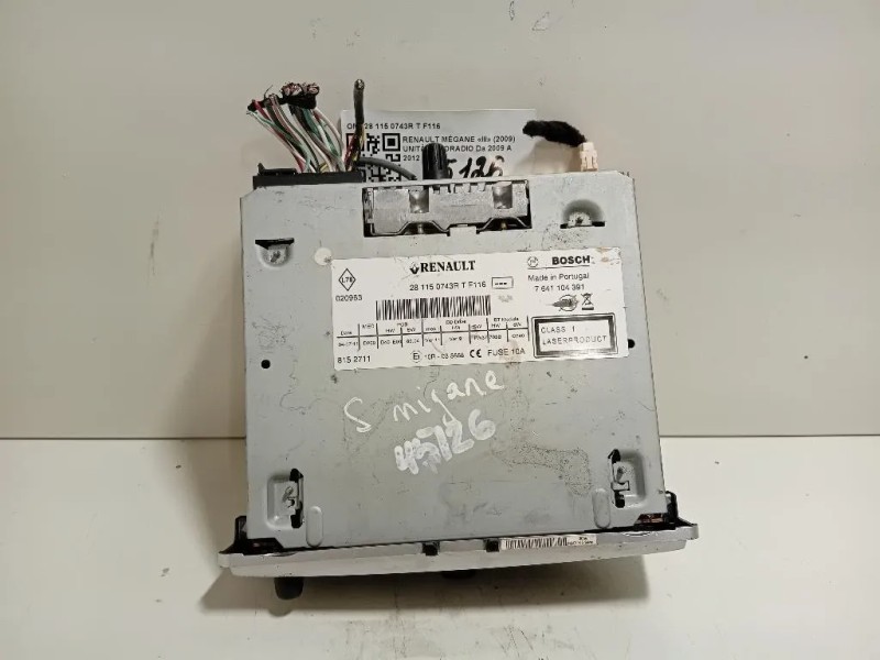 Unità Autoradio 28 115 0743R T F116 Renault Mégane III 2009