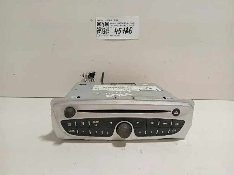 Unità Autoradio 28 115 0743R T F116 Renault Mégane III 2009