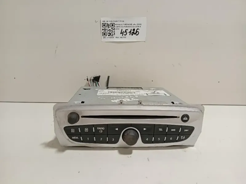 Unità Autoradio 28 115 0743R T F116 Renault Mégane III 2009