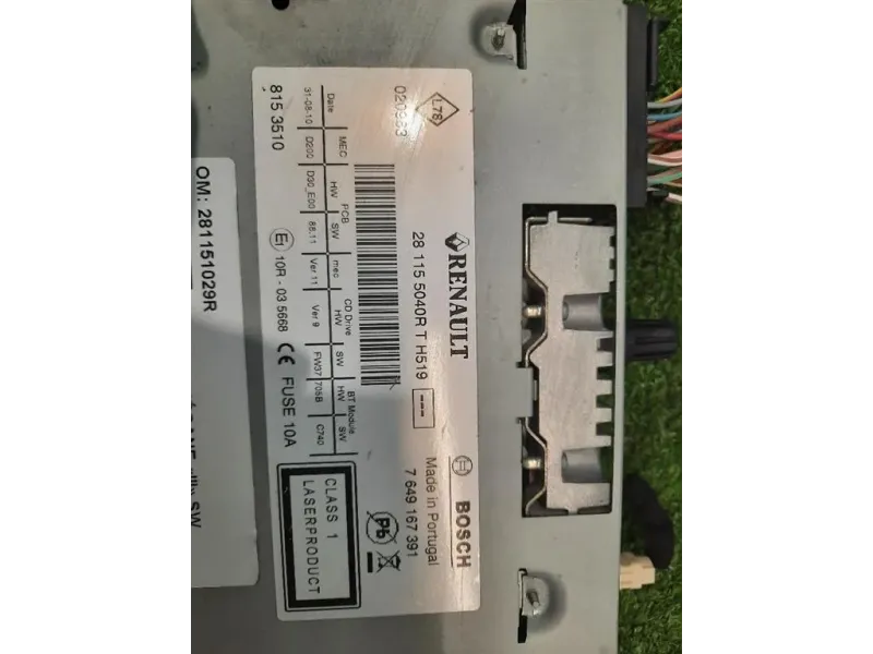 Unità Autoradio 281151029R LETTORE CD Renault Mégane III SW 2009