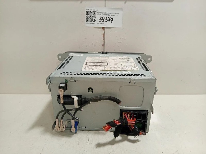 Unità Autoradio 7N5 035 192 Seat Alhambra 710 2010