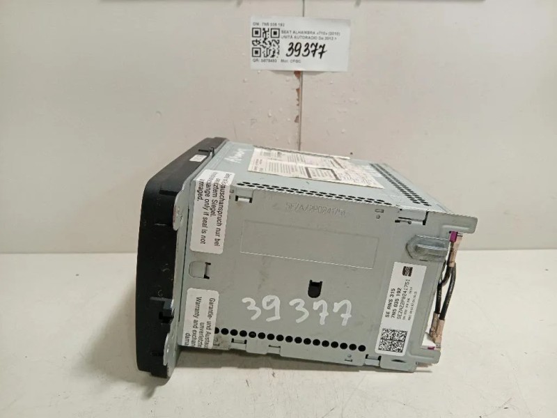 Unità Autoradio 7N5 035 192 Seat Alhambra 710 2010