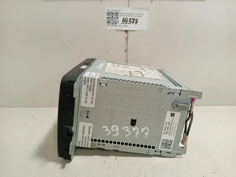 Unità Autoradio 7N5 035 192 Seat Alhambra 710 2010