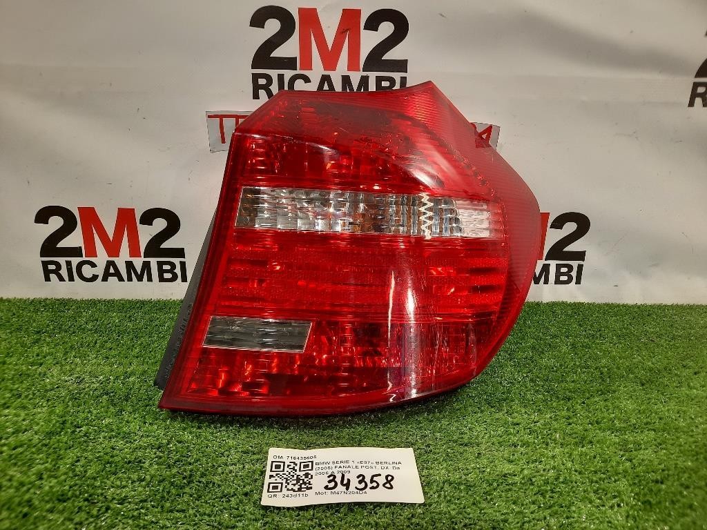 Fanale POST DX 716435605 Bmw Serie 1 E87 Berlina 2005