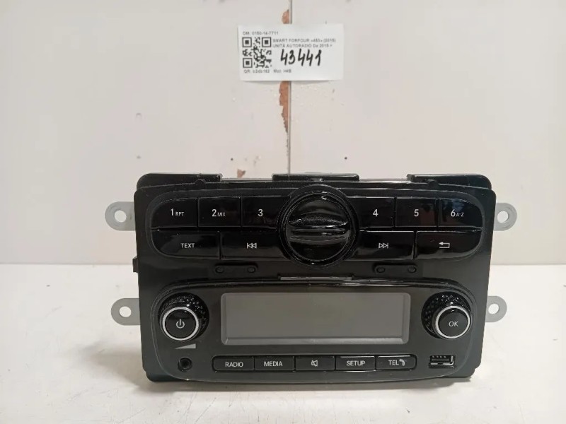 Unità Autoradio 0150-14-7711 Smart Forfour 453 2015