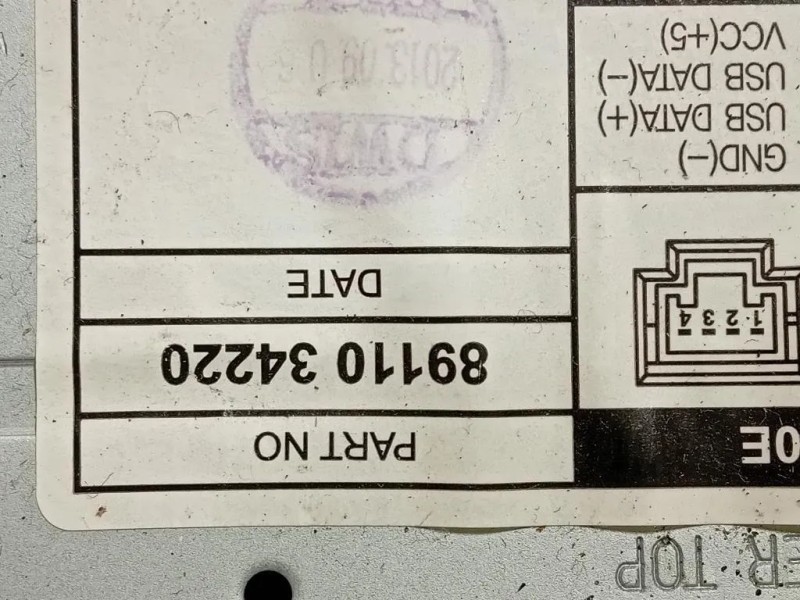 Unità Autoradio 89110 34220 Ssangyong Korando III 2011