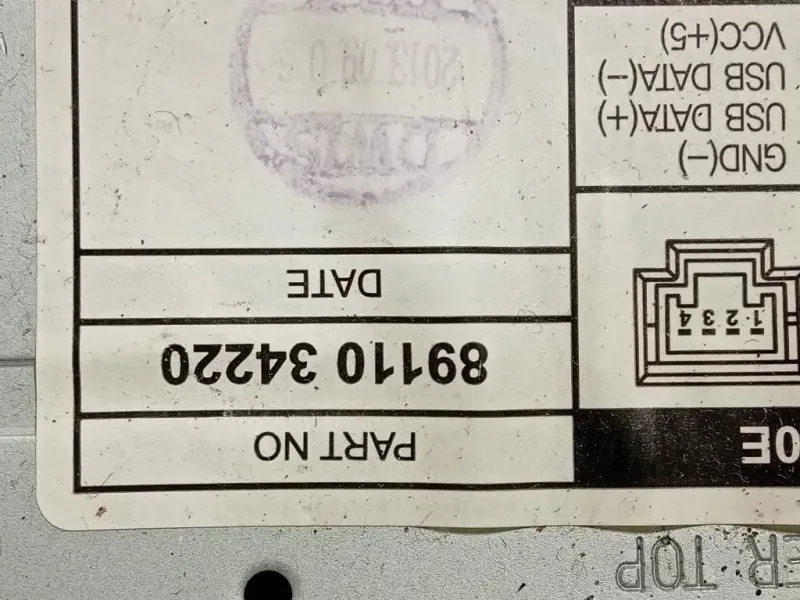 Unità Autoradio 89110 34220 Ssangyong Korando III 2011