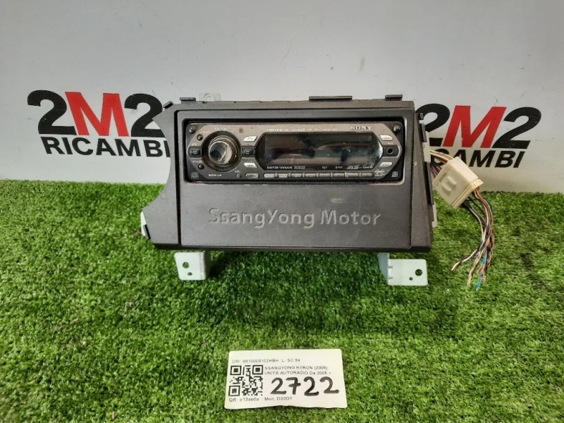 Unità Autoradio 8910009102HBH Ssangyong Kyron 2005