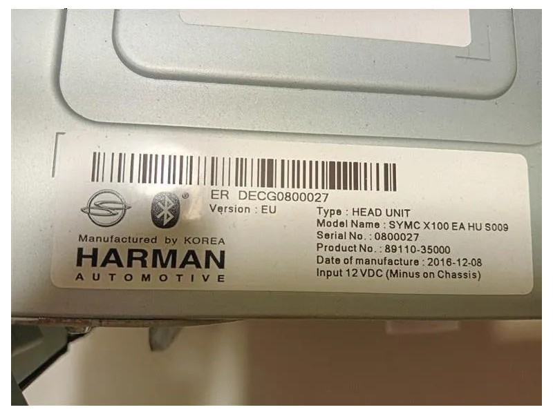 Unità Autoradio 89110-35000 Ssangyong Tivoli 2015