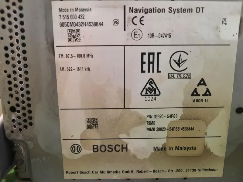 Unità Autoradio 3992054PB8 Suzuki Vitara II 2015