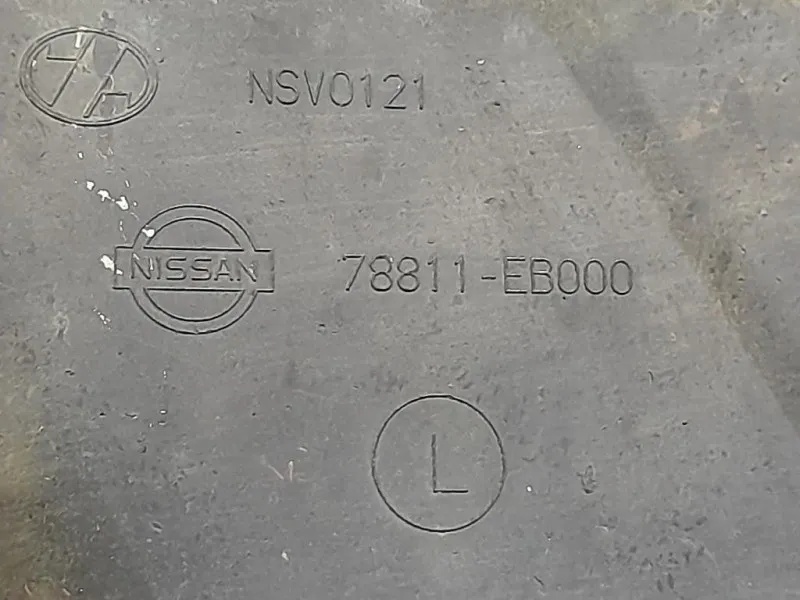 Paraspruzzi Parafango POST SX 78811-EB000 Nissan Navara 2010