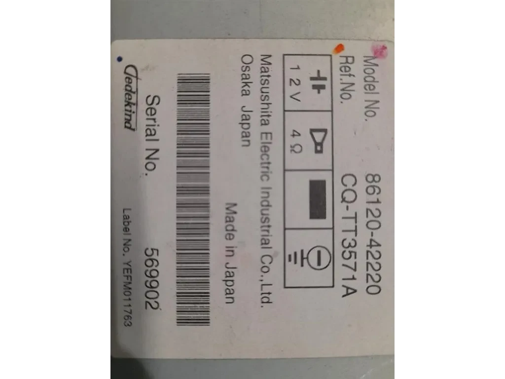 Unità Autoradio 8612042220 Toyota RAV 4 III 2006