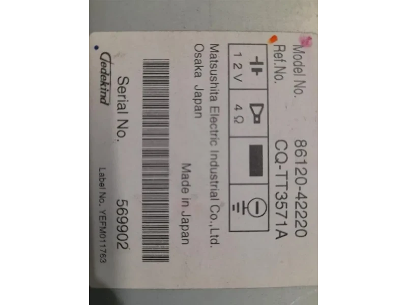 Unità Autoradio 8612042220 Toyota RAV 4 III 2006