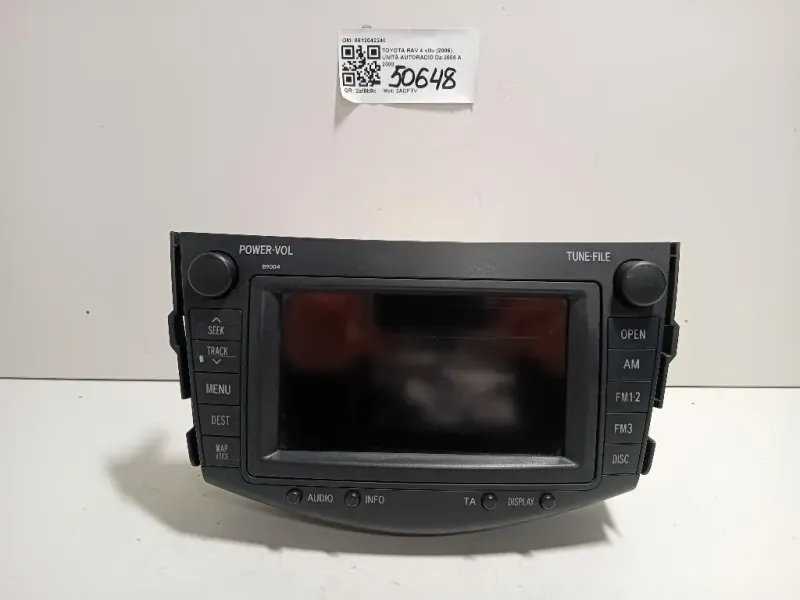 Unità Autoradio 8612042240 Toyota RAV 4 III 2006
