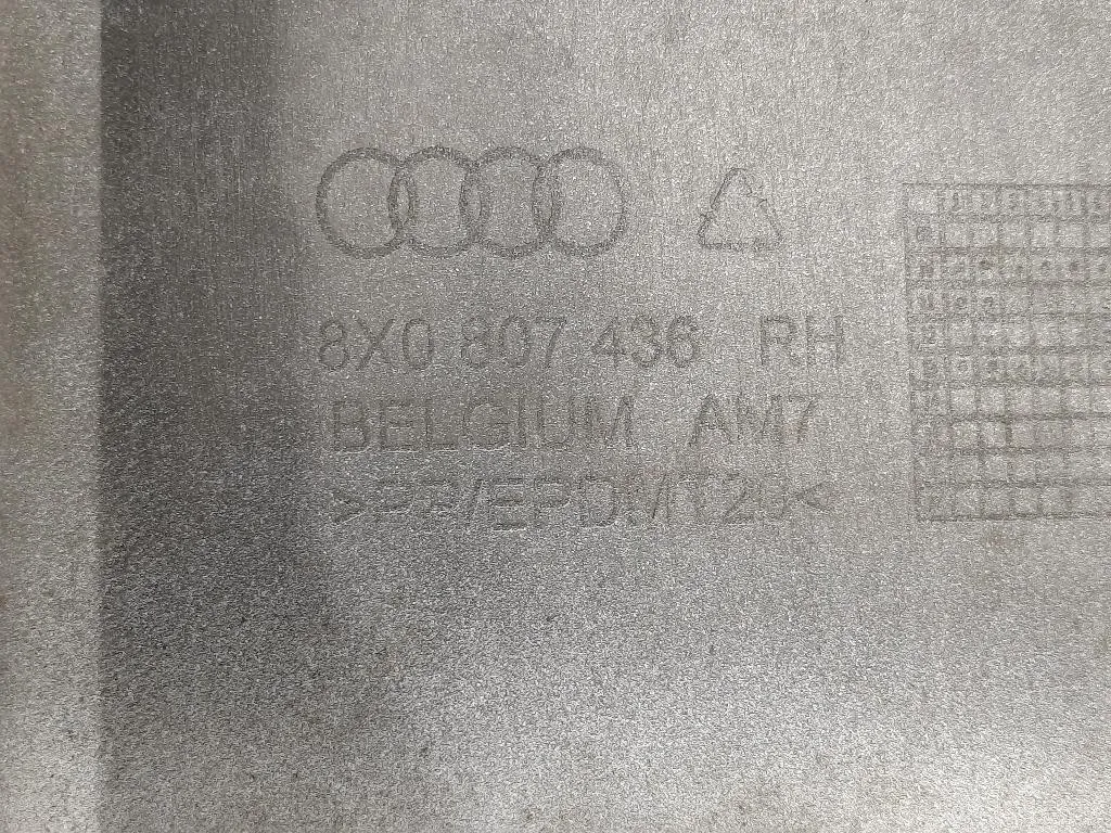 Paraurti Angolare ANT DX 8X0807436 RH Audi A1 8XA Sportback 2012