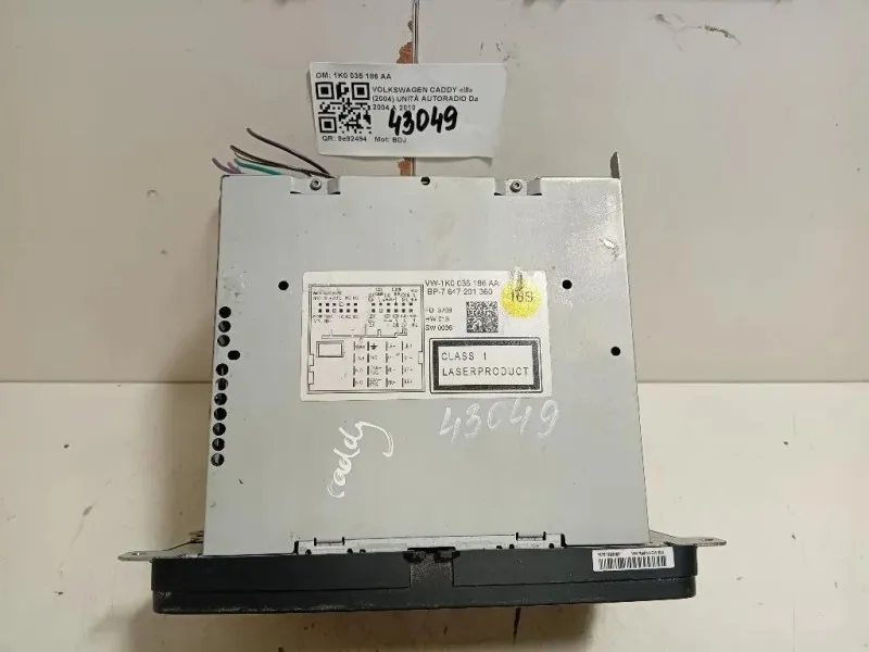 Unità Autoradio 1K0 035 186 AA Volkswagen Caddy III 2004