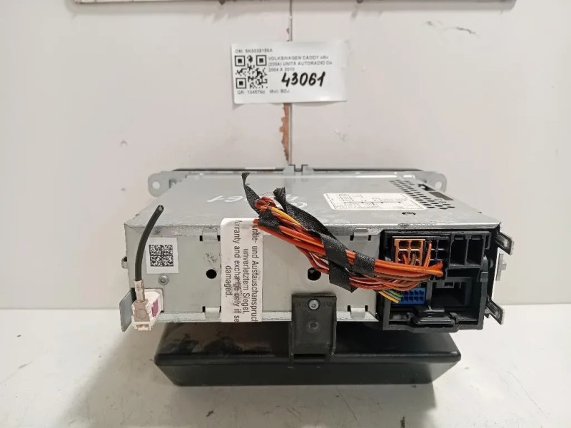 Unità Autoradio 5K0035156A Volkswagen Caddy III 2004