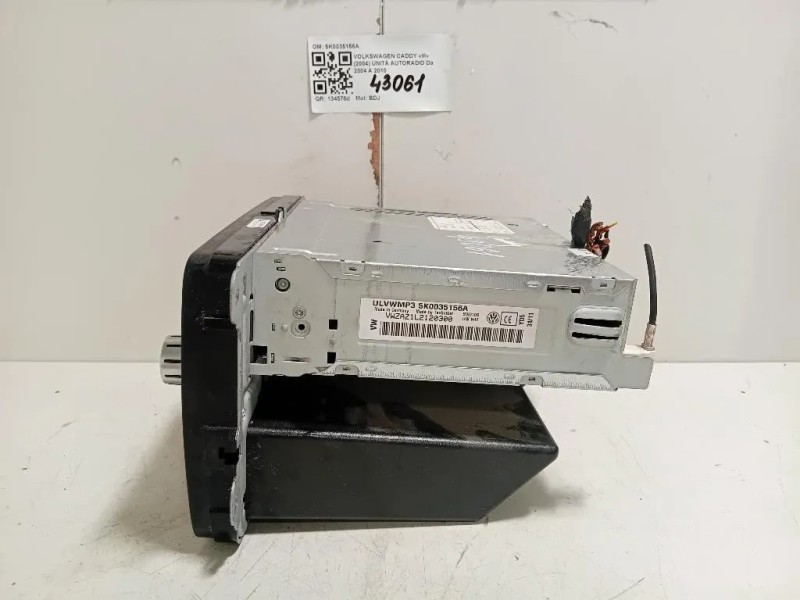 Unità Autoradio 5K0035156A Volkswagen Caddy III 2004