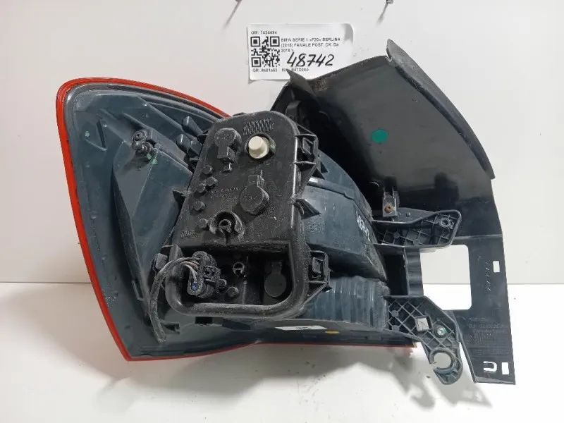 Fanale POST DX 7424494 Bmw Serie 1 F20 Berlina 2015