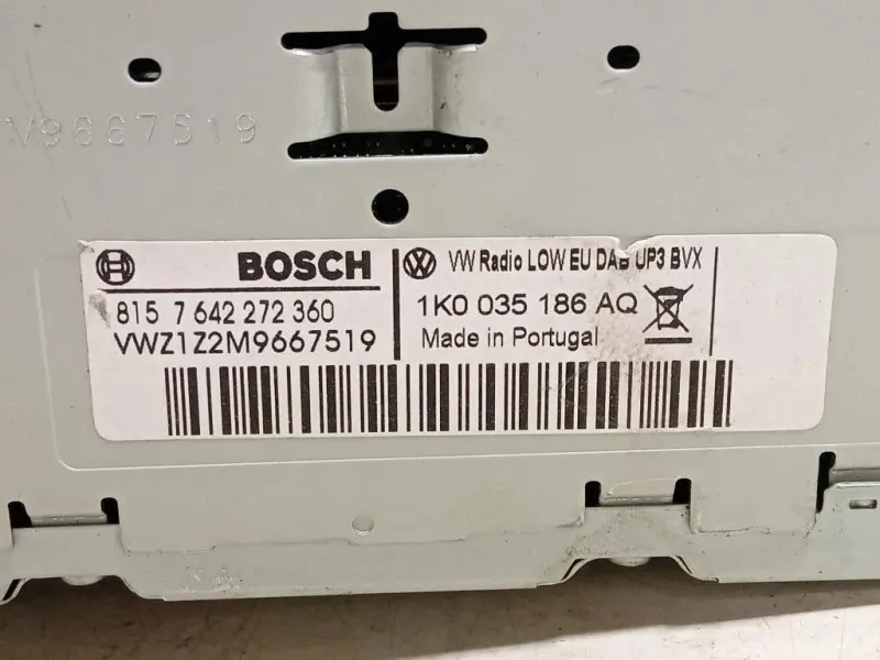 Unità Autoradio 1K0035186 Volkswagen GOLF VI 2009