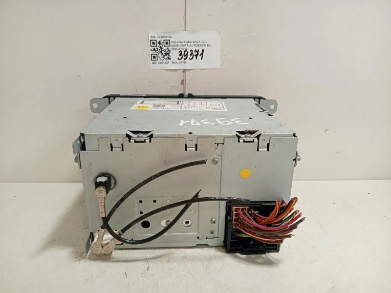 Unità Autoradio 1K0035186 Volkswagen GOLF VI 2009